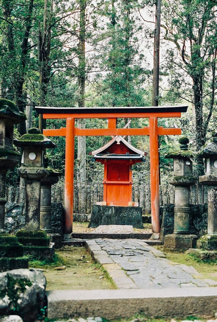 orange and gray concrete gate